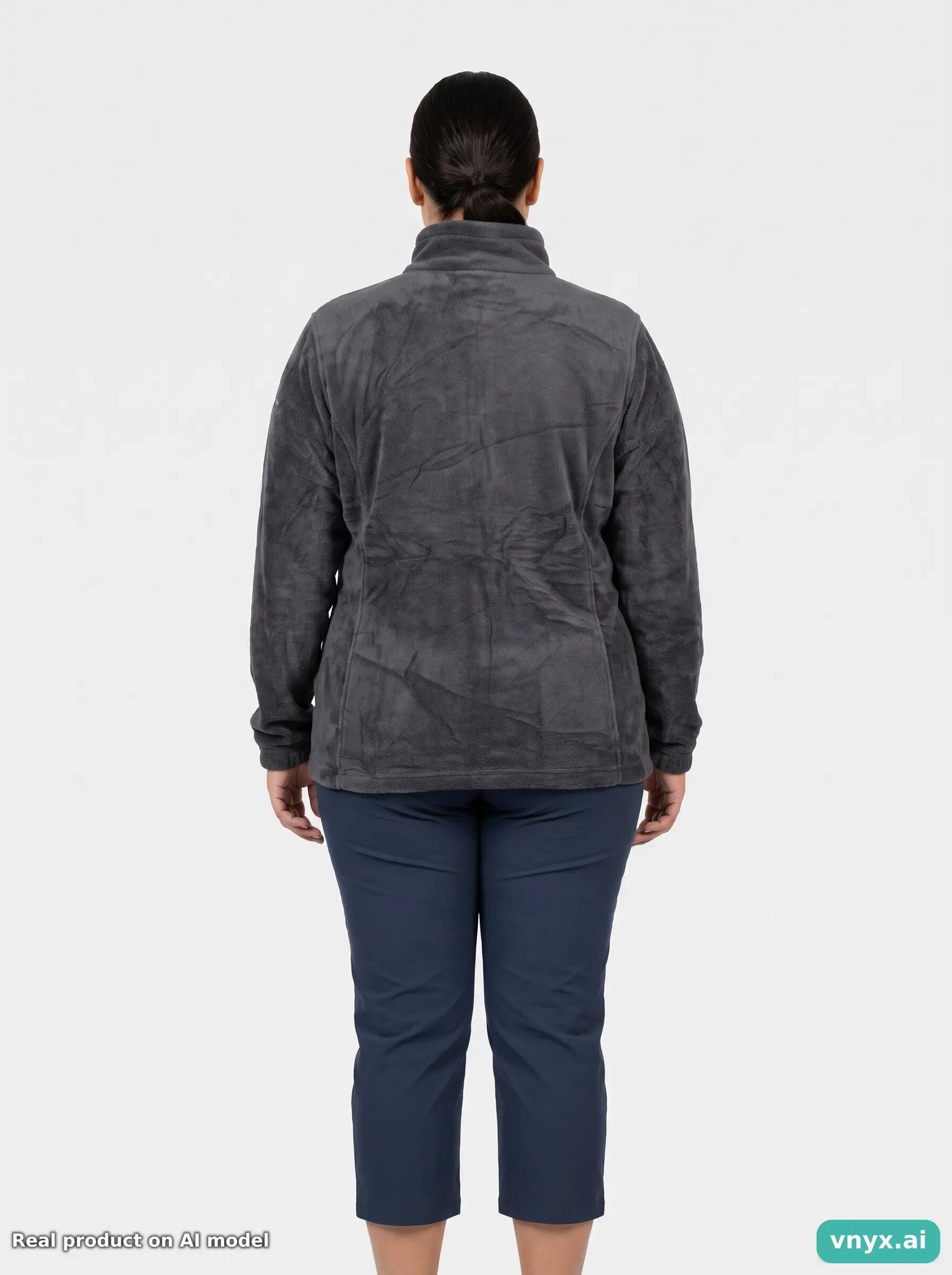 Second Life - Vintage Columbia Sportswear Charcoal Fleece Jacket Women XL 4/6