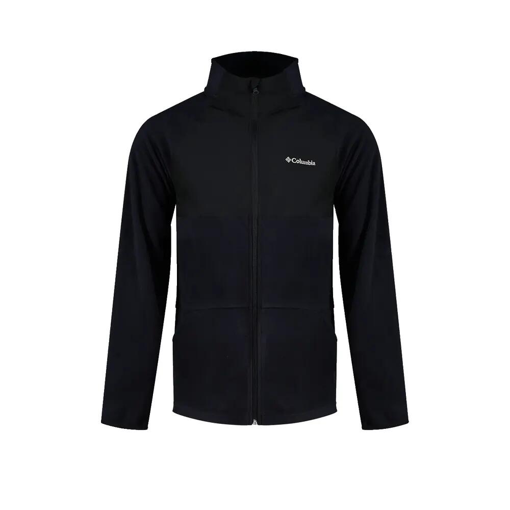 Fleecejacke Columbia Vital Valley mit vollem Reißverschluss Schwarz 1/3