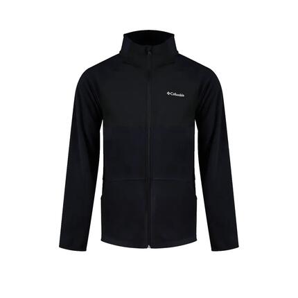 Fleecejacke Columbia Vital Valley mit vollem Reißverschluss Schwarz