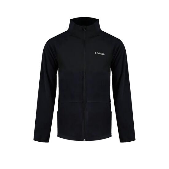 Fleecejacke Columbia Vital Valley mit vollem Reißverschluss Schwarz