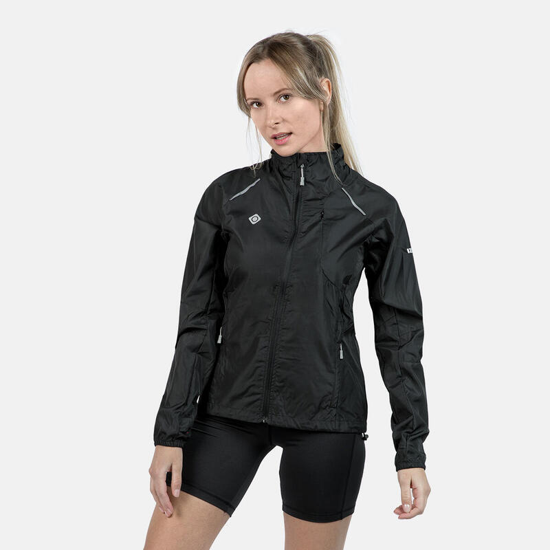 Chaqueta Running y trekking Mujer, repelente al agua y cortavientos ISONA Izas