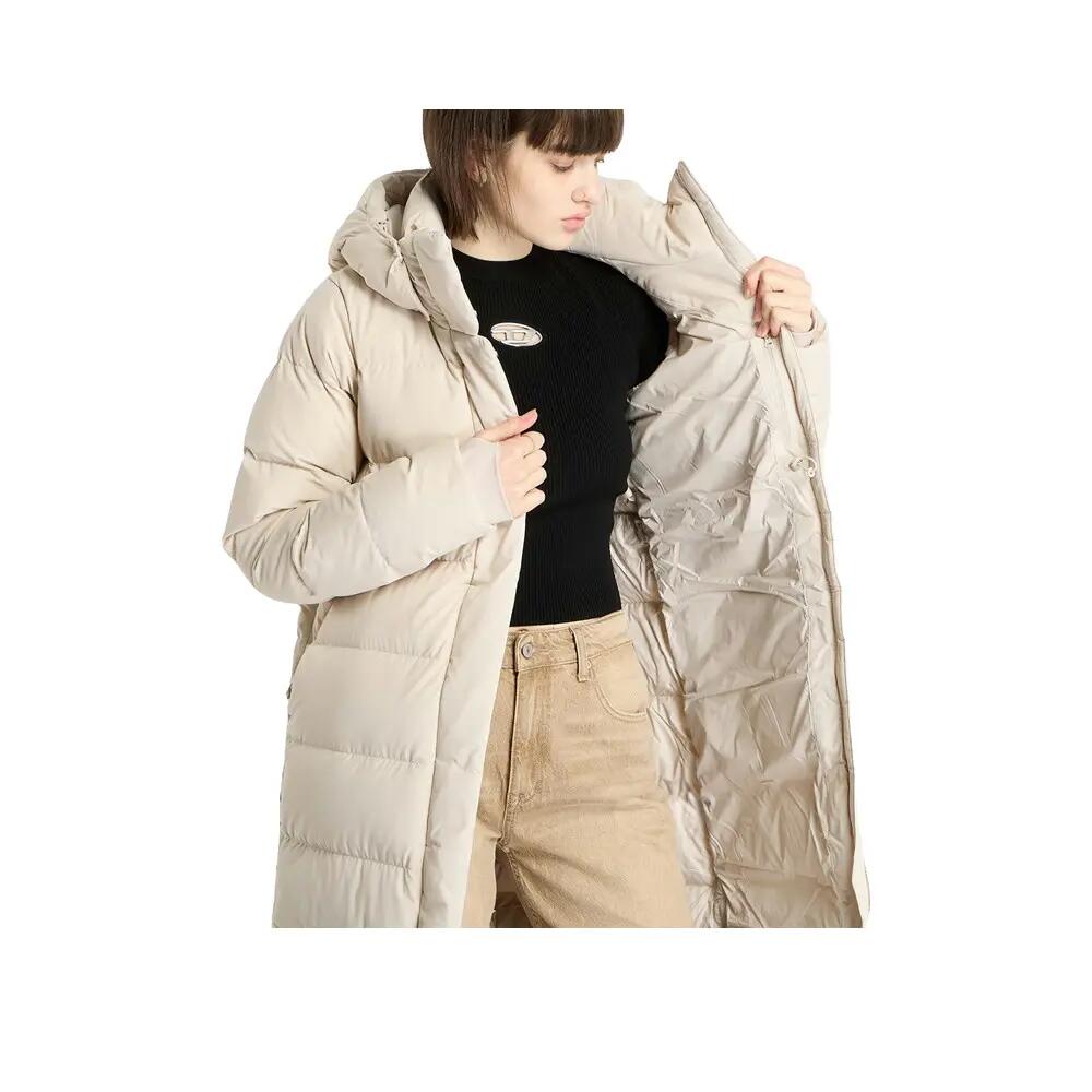 Chaqueta larga Columbia Amaze Puff™ con capucha Beige 3/3