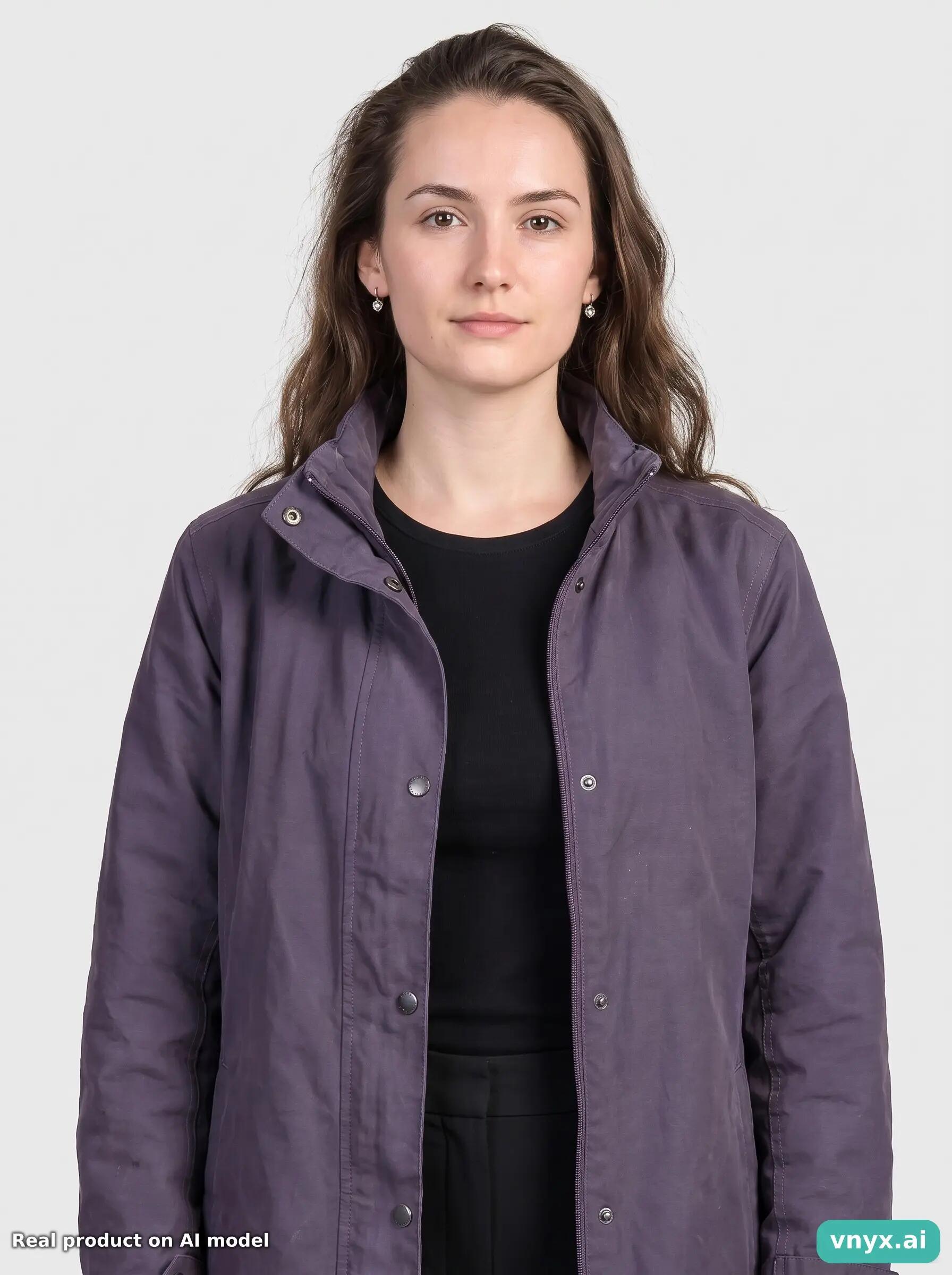 Second Life - Barbour Purple Outdoor Jacket Women M 5/5
