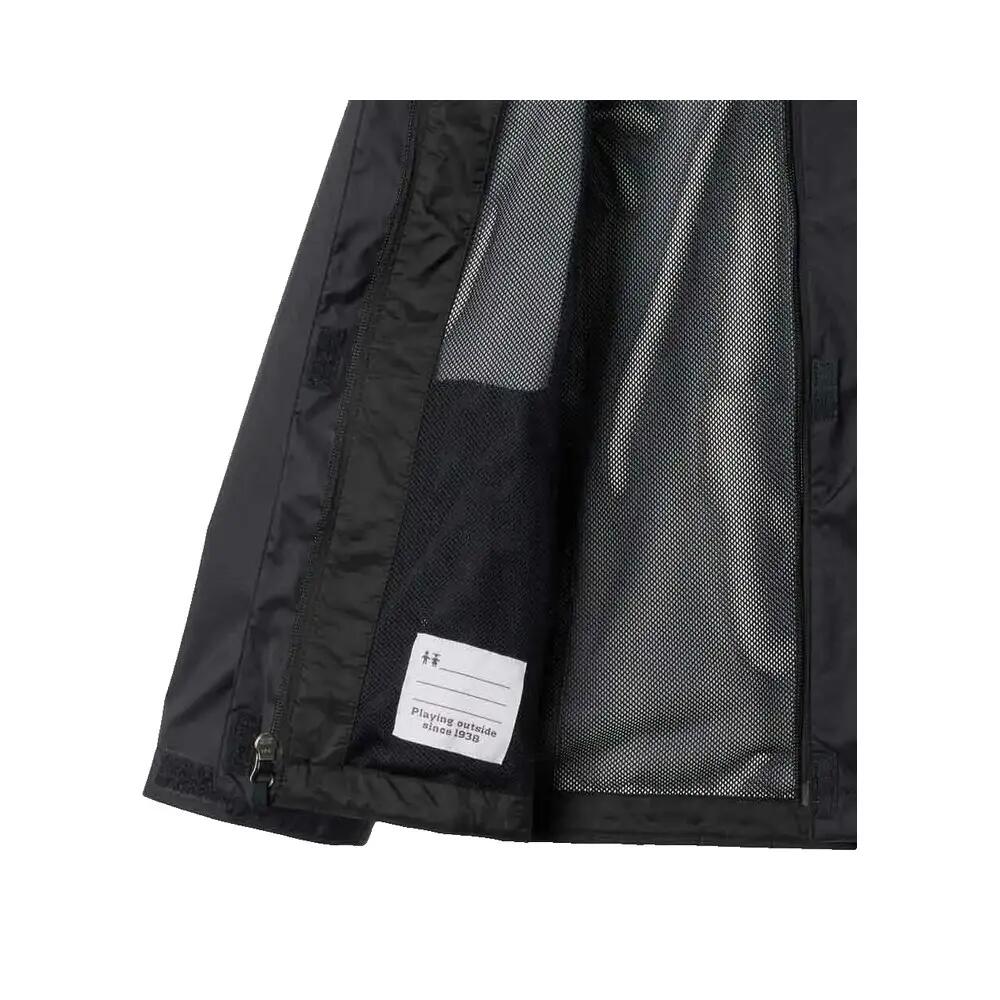 Kinder Wasserabweisende Jacke Columbia aus schwarzem Nylon 3/3