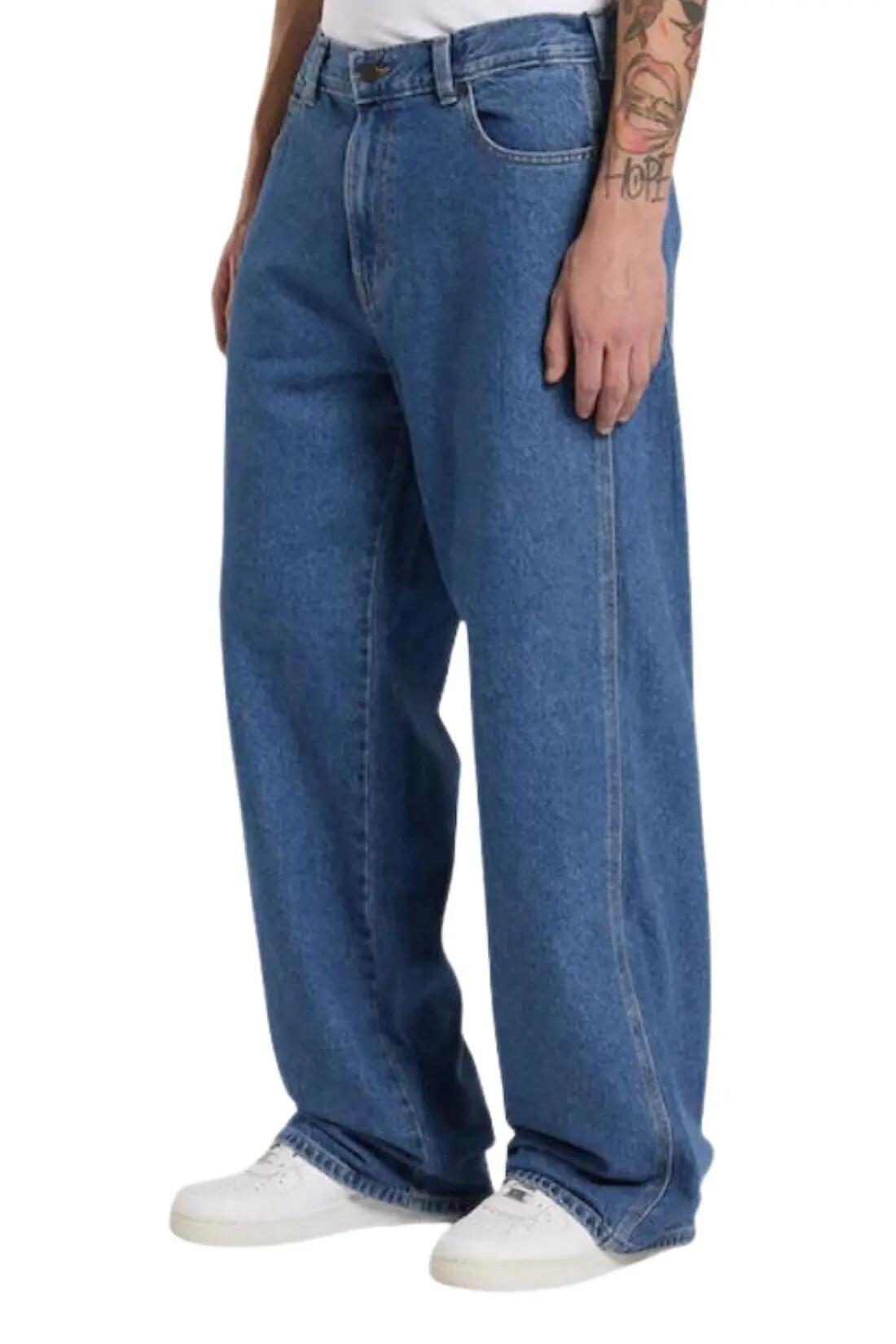 Džínsy - športové - pánske - baggy - DICKIES 958 - modré 3/4