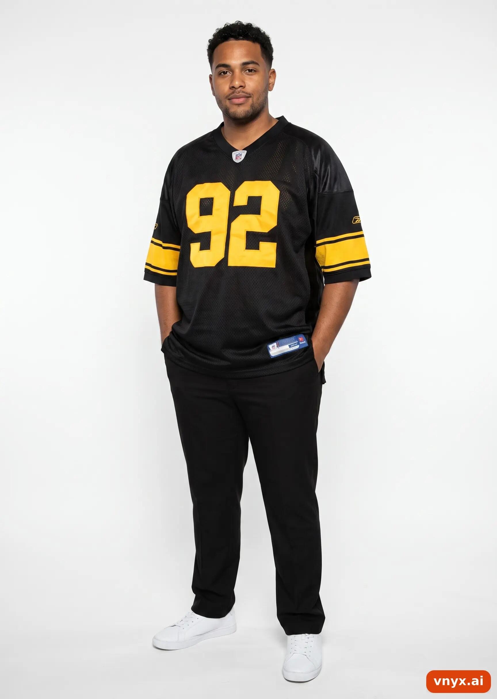Second Life - Vintage Reebok Black Jersey Men XXL 3/5