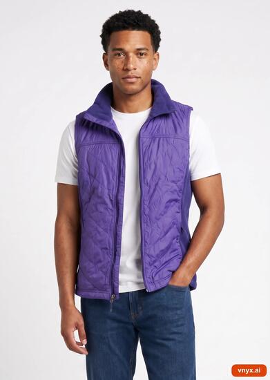 Second Life - Vintage Columbia Sportswear Lilac Fleece Vest Men S