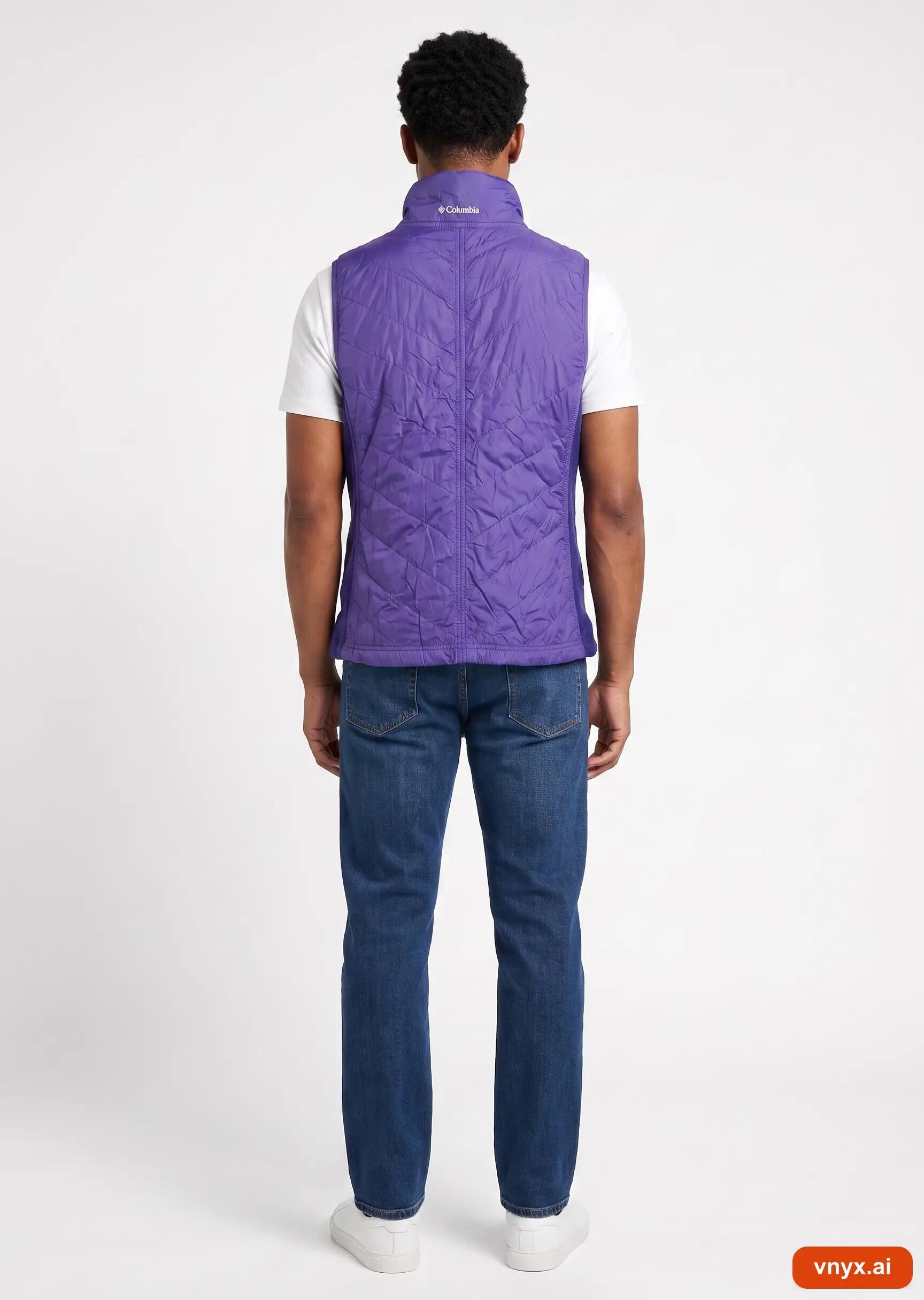 Second Life - Vintage Columbia Sportswear Lilac Fleece Vest Men S 4/5