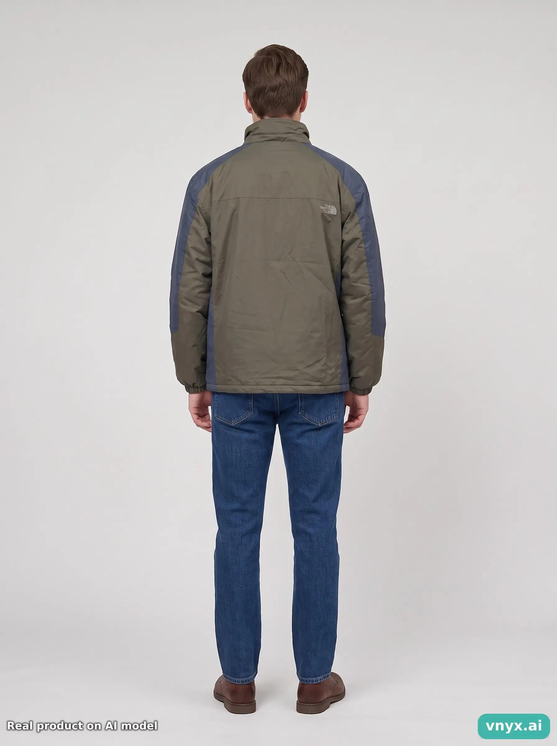 Second Life - The North Face Olive Green Outdoor Jacket Men L 4/5