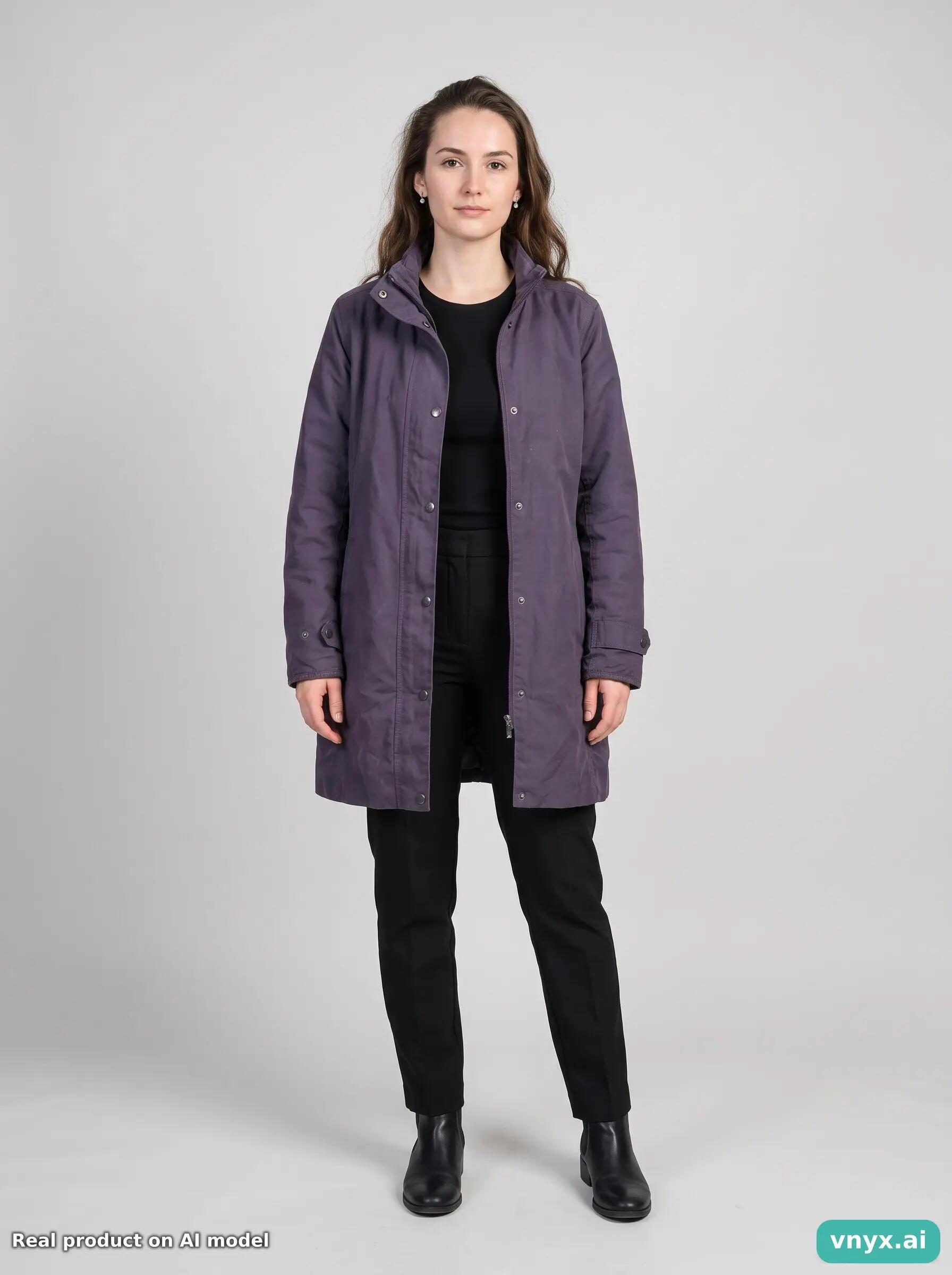 Second Life - Barbour Purple Outdoor Jacket Women M 3/5