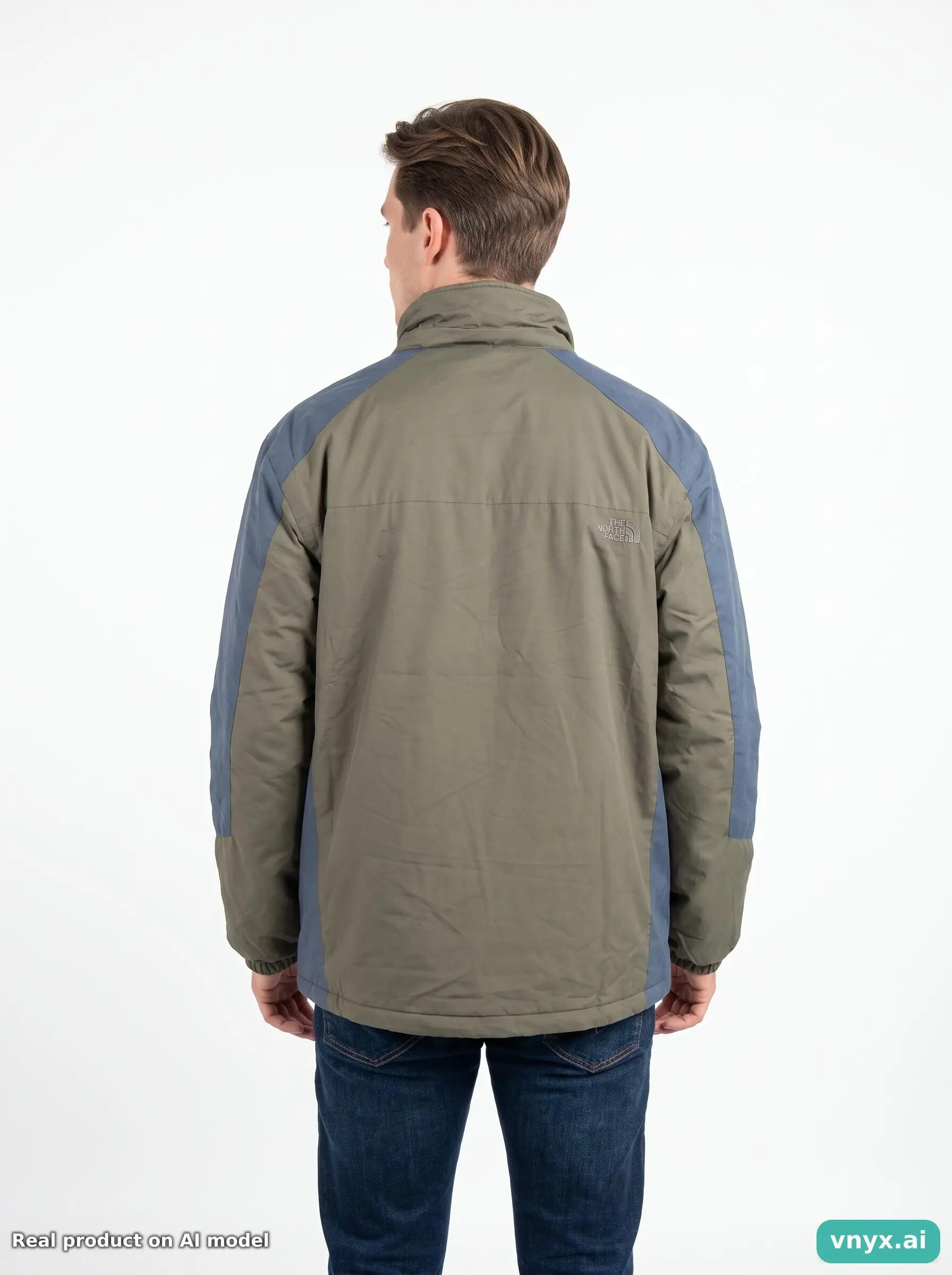 Second Life - The North Face Olive Green Outdoor Jacket Men L 2/5