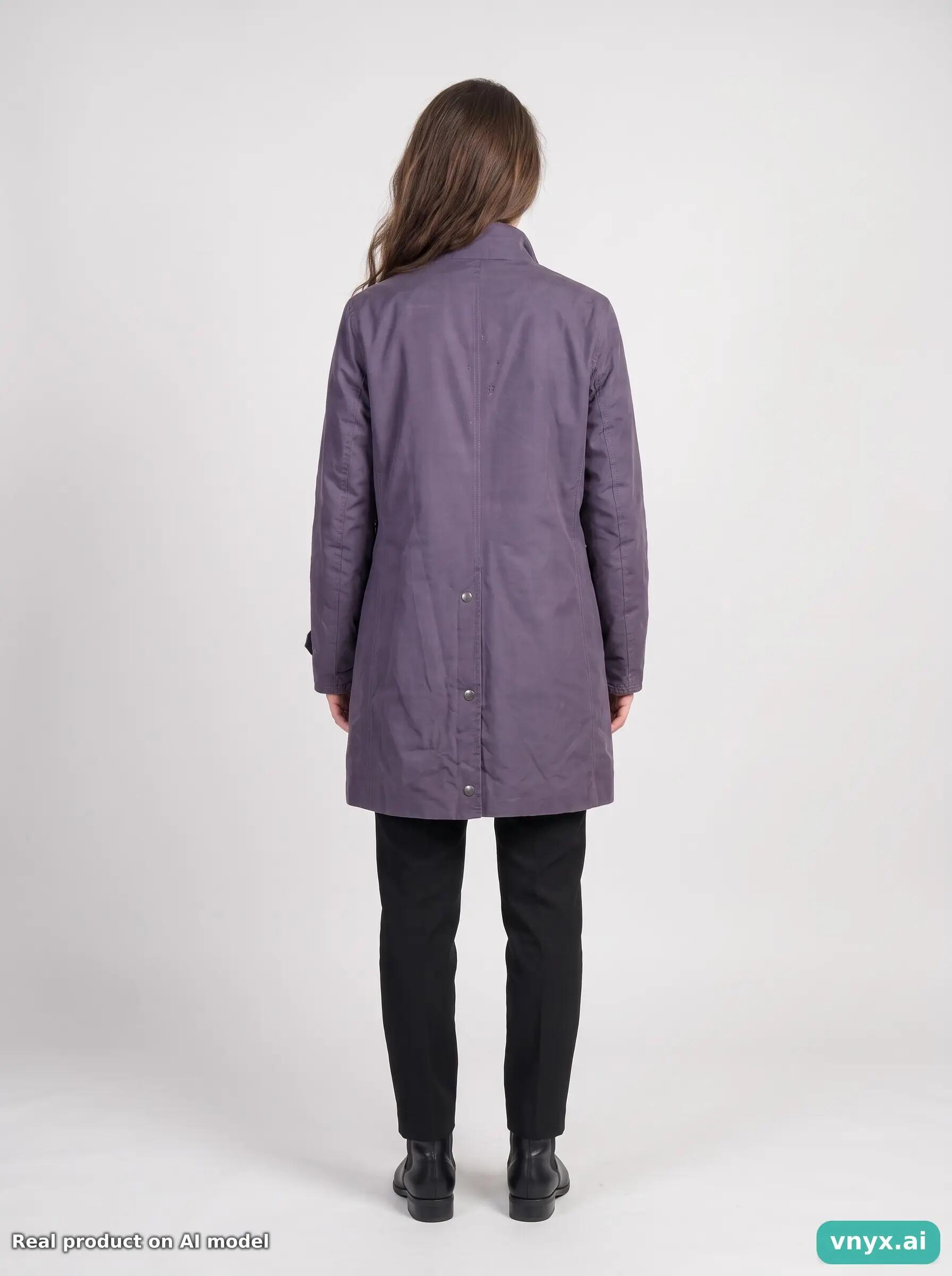 Second Life - Barbour Purple Outdoor Jacket Women M 2/5