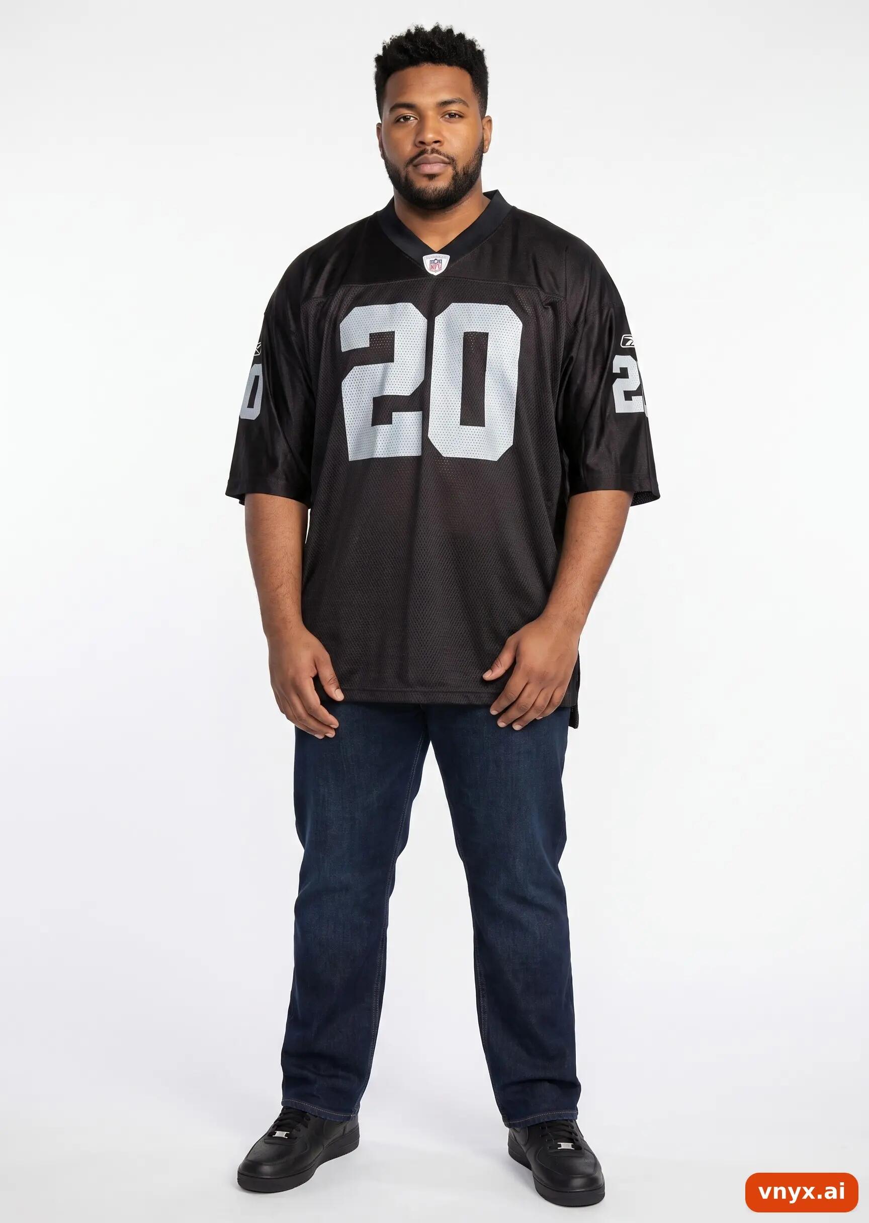 Second Life - Vintage NFL Deep Black Jersey Men XXL 3/5