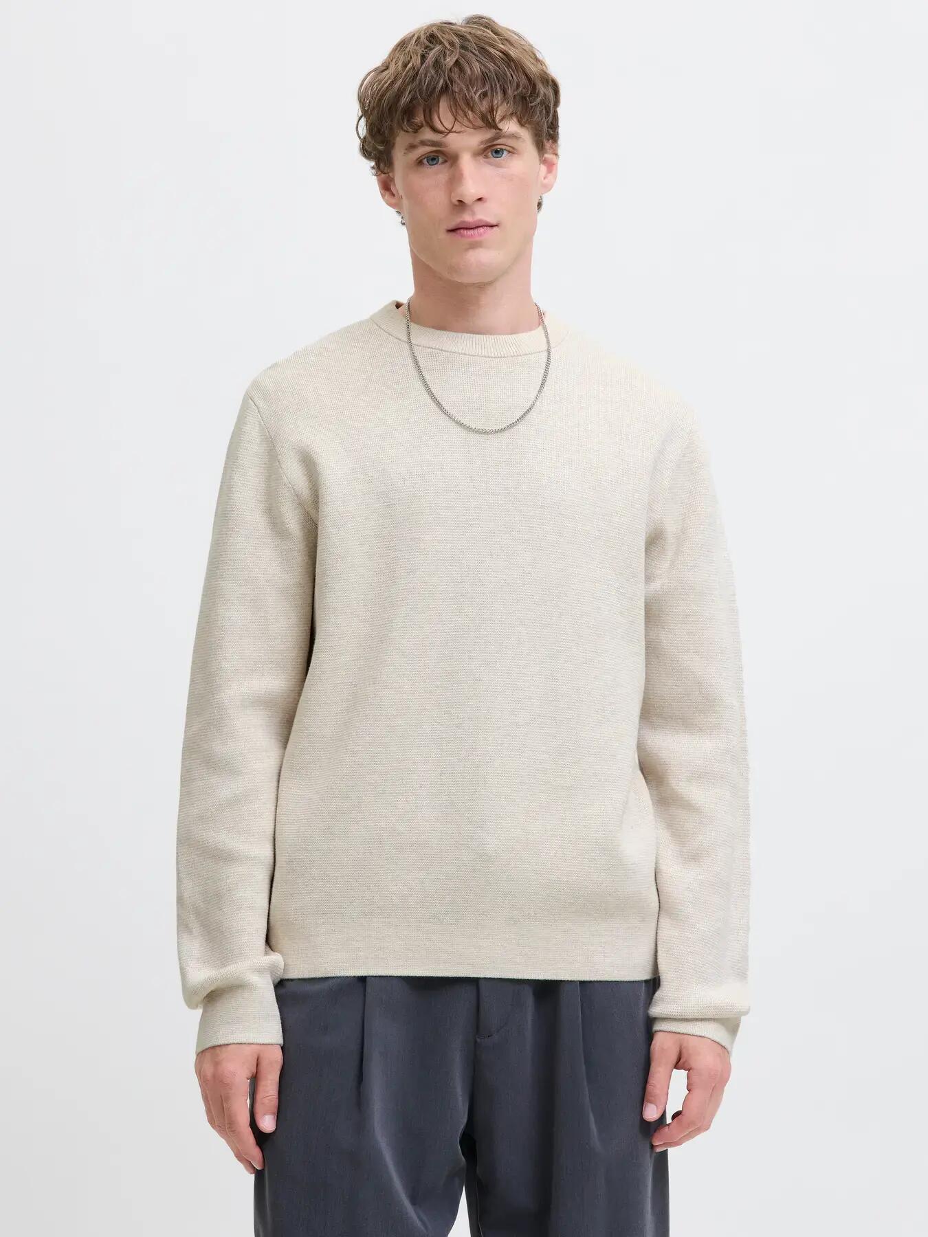 Homme Pull Relaxed Fit Milano Blanc 2/7