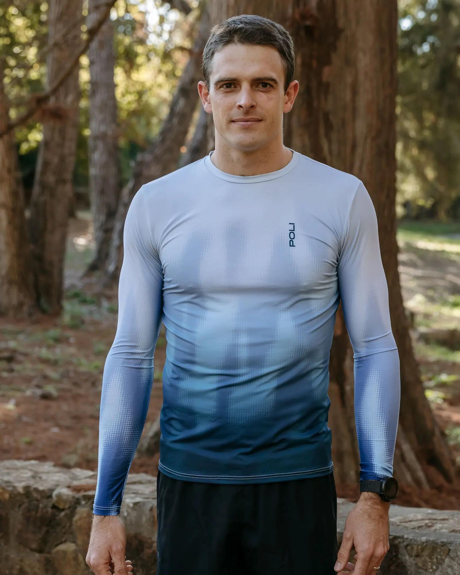 Camisola de running masculina de manga comprida - BERKO STORM 2/4