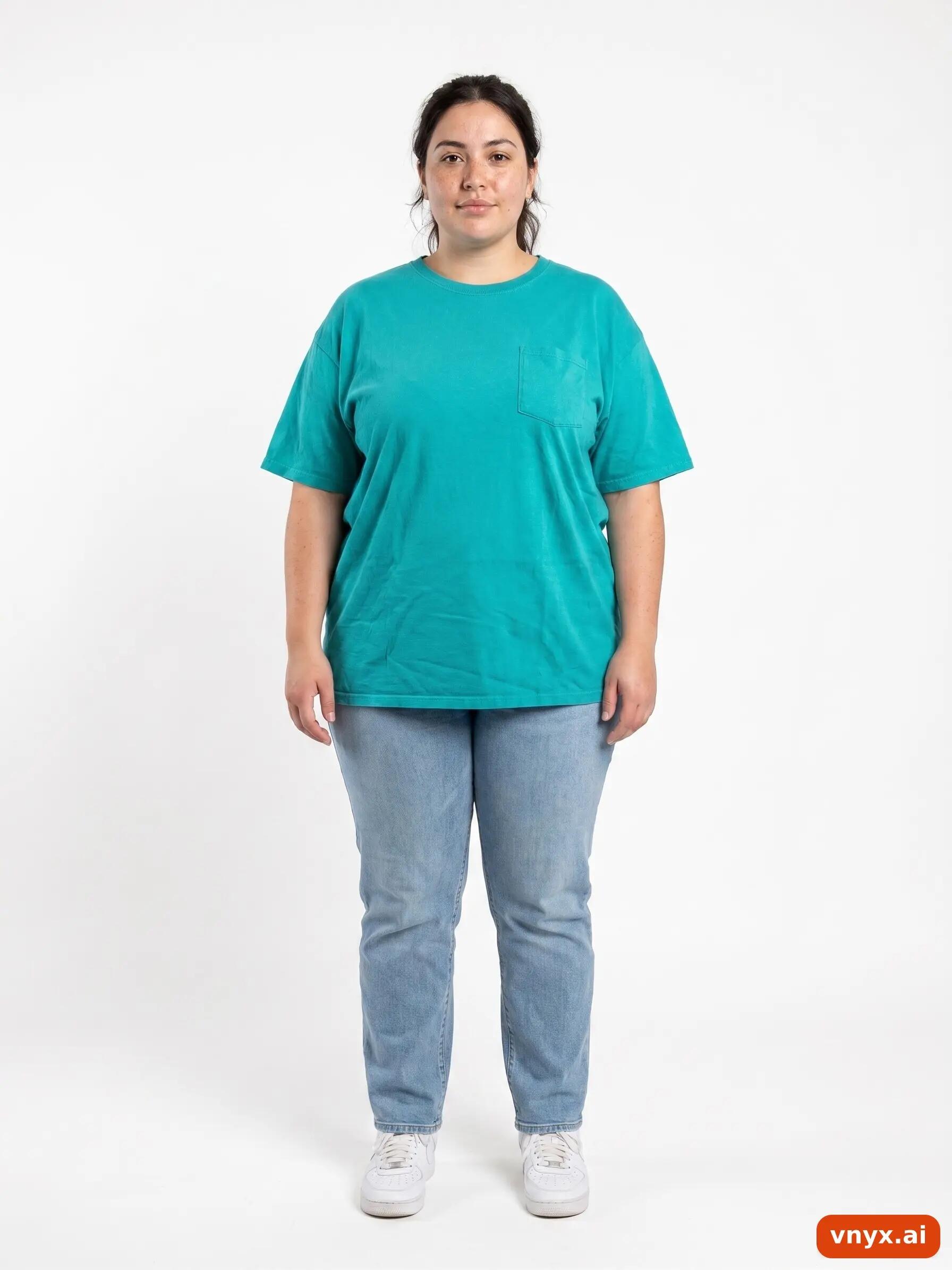 Second Life - Vintage Fruit of the Loom Teal T-Shirt Women XL 3/6
