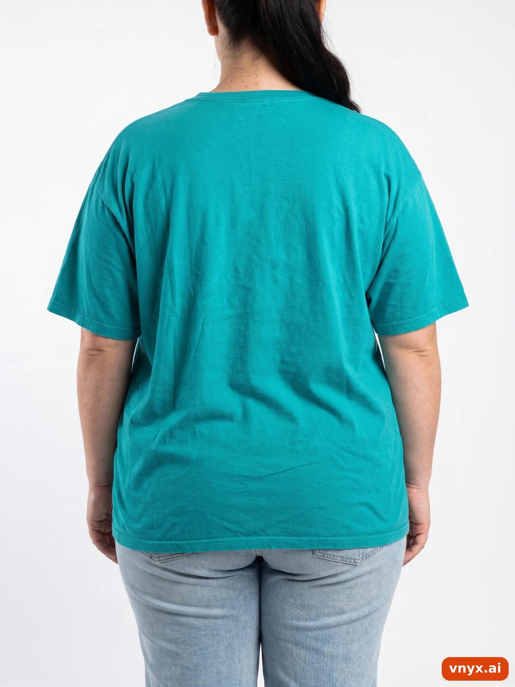 Second Life - Vintage Fruit of the Loom Teal T-Shirt Women XL 2/6