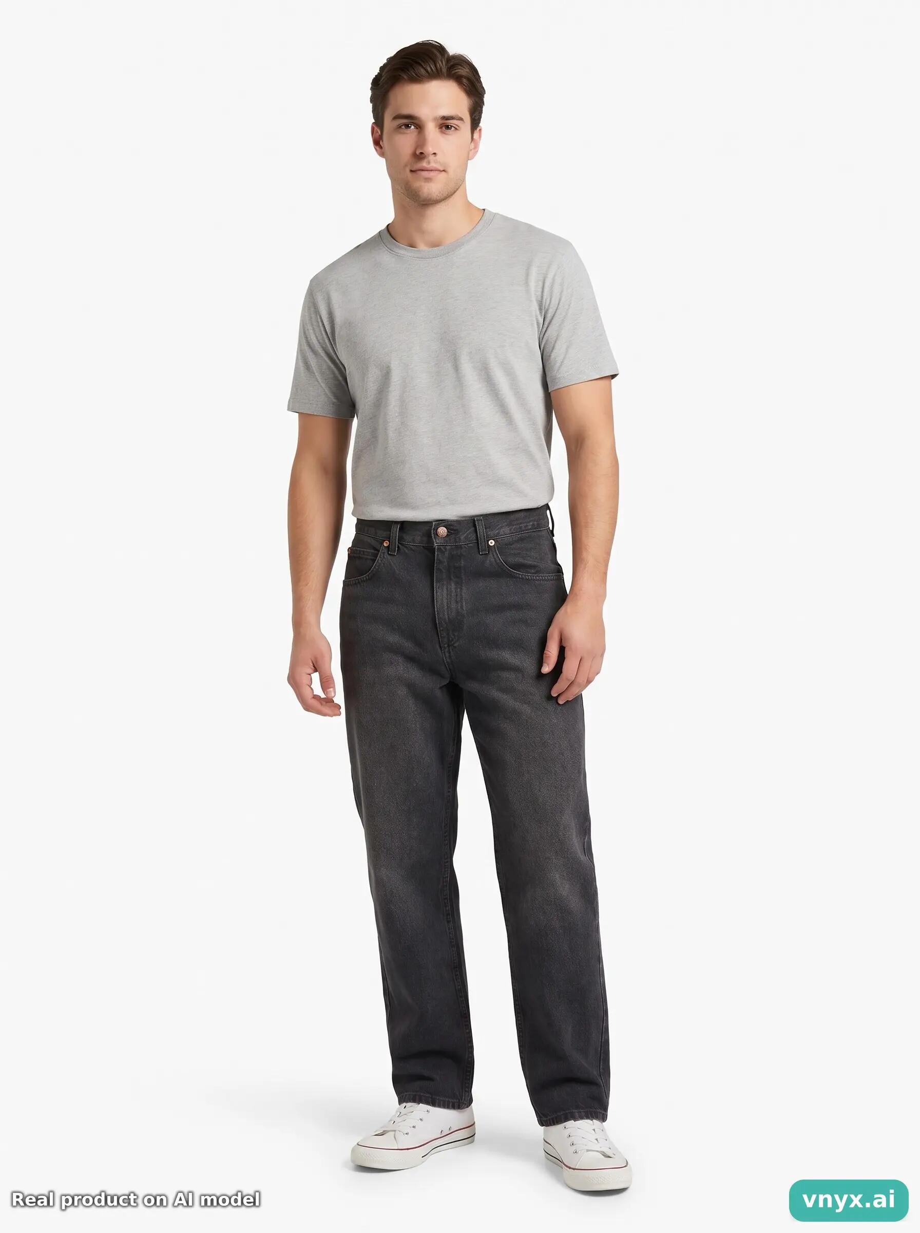 Second Life - Vintage Lee Charcoal Jeans men 28 3/6