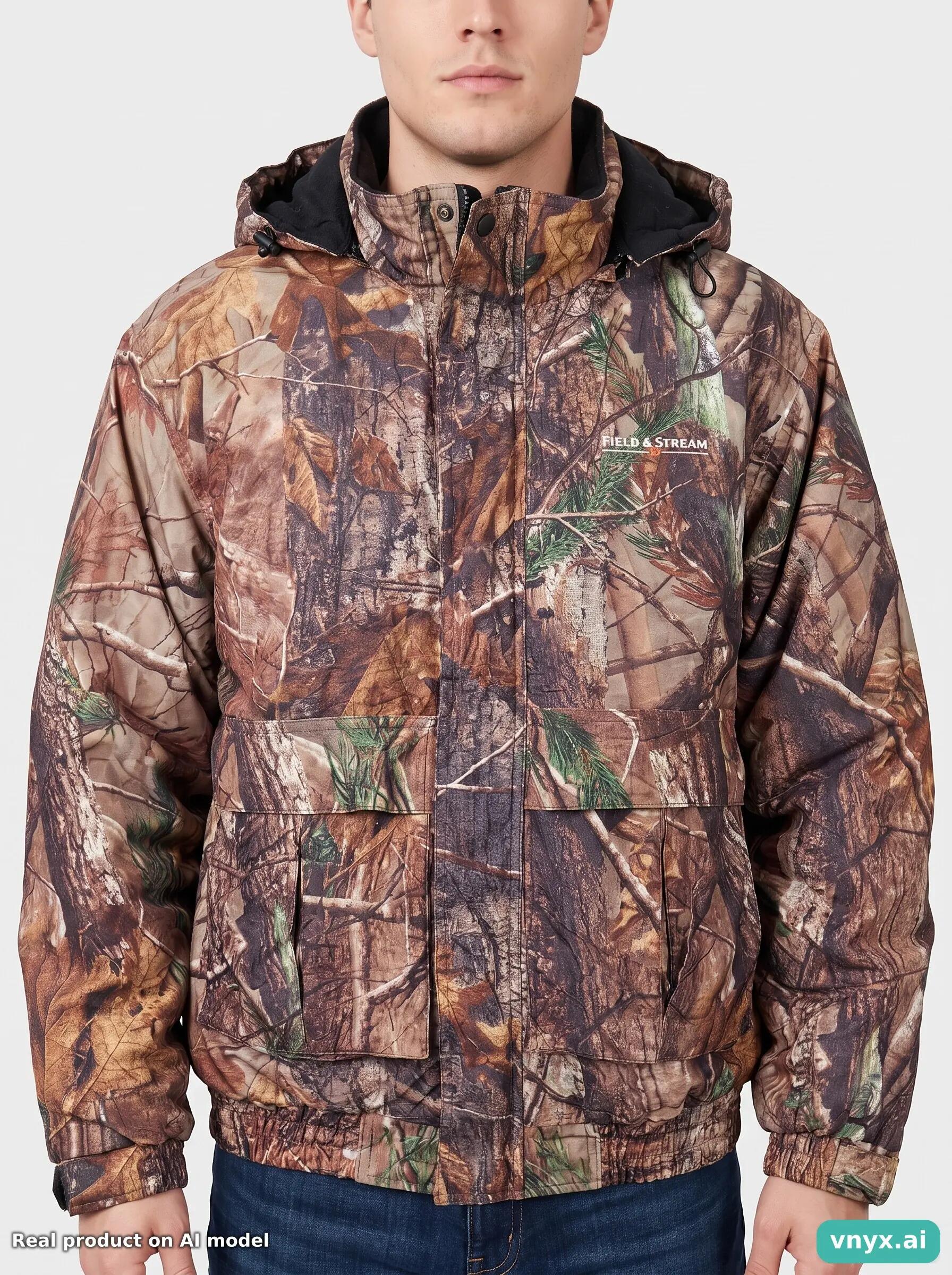 Second Life - Vintage Field & Stream Brown Camo Outdoor Jacket Men S 6/6