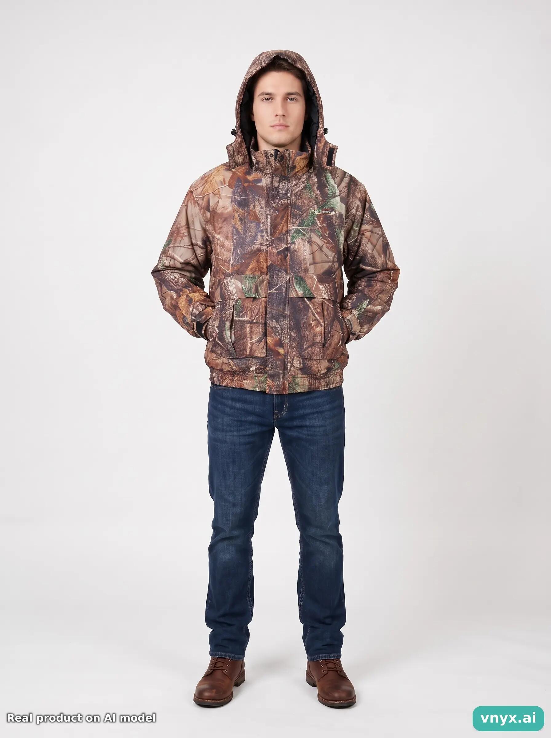 Second Life - Vintage Field & Stream Brown Camo Outdoor Jacket Men S 5/6