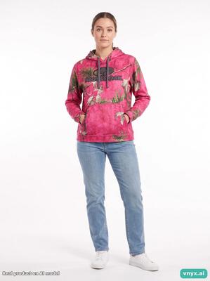 Second life - vintage mossy oak pink camo hoodie women xl