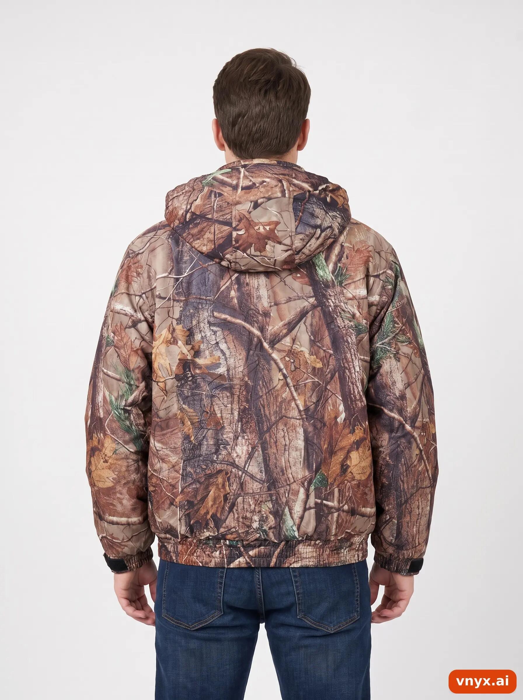 Second Life - Vintage Field & Stream Brown Camo Outdoor Jacket Men S 2/6