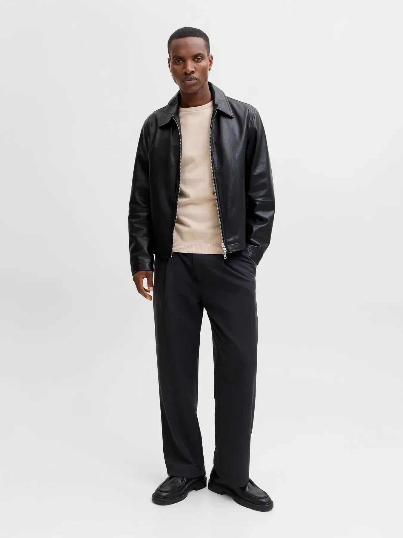 Homme Pull Regular Fit Basic Gris clair 5/8