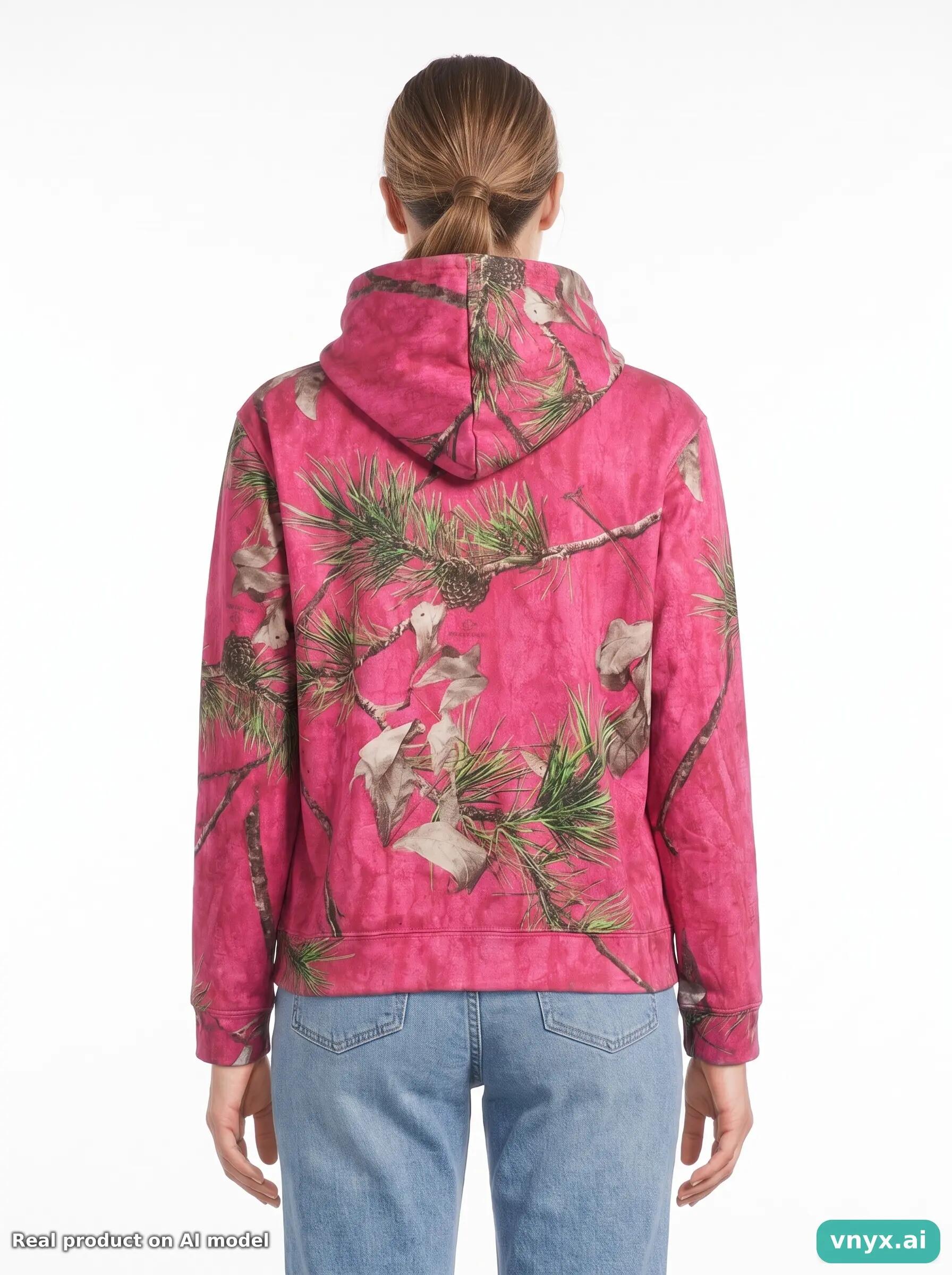 Second Life - Vintage Mossy Oak Pink Camo Hoodie Women XL 2/6