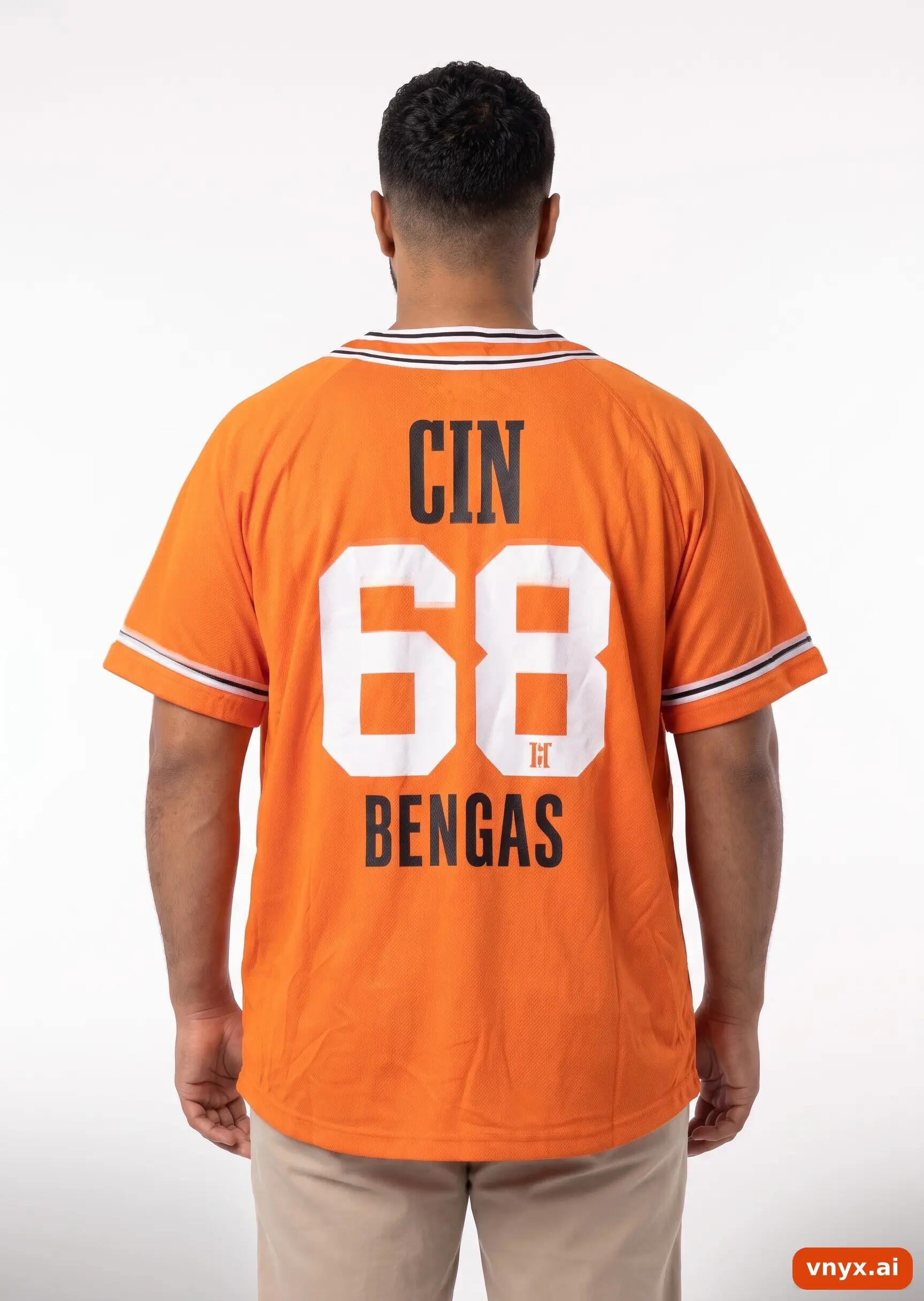 Second Life - Vintage NFL Bright Orange Jersey Men L 2/5