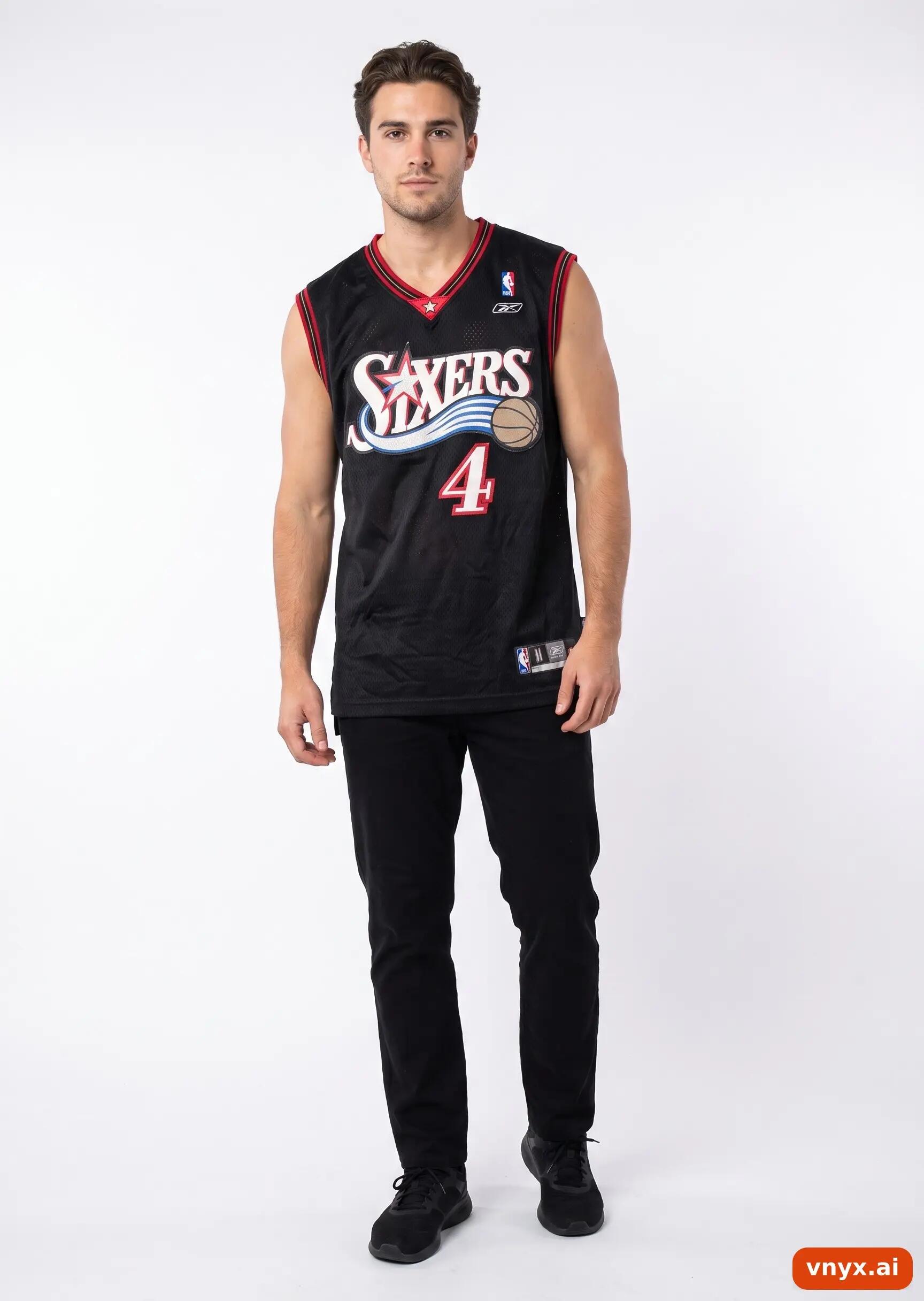 Second Life - Vintage Reebok Black Jersey Men M 3/5
