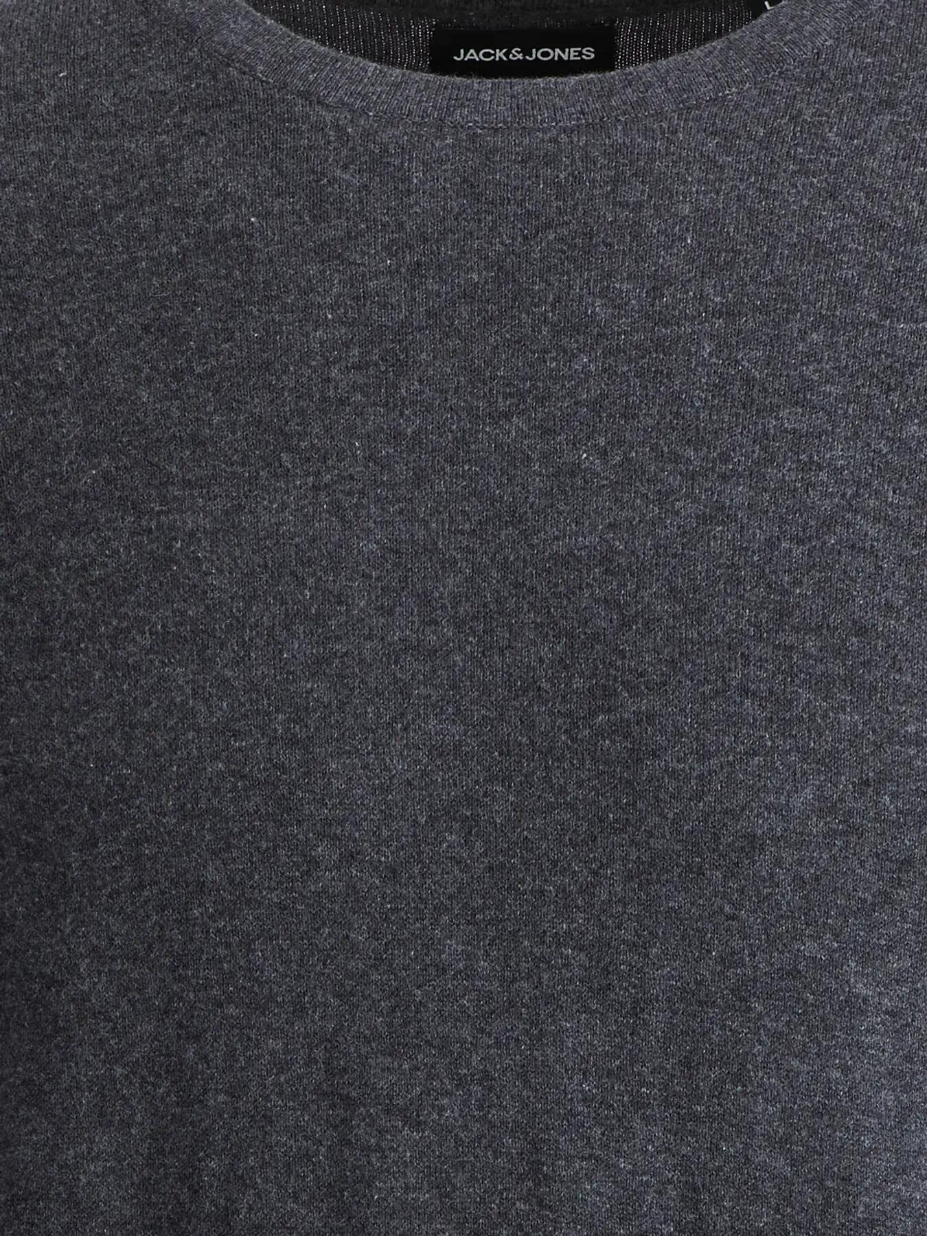 Homme Pull Knit Fit Emil Gris foncé 7/8