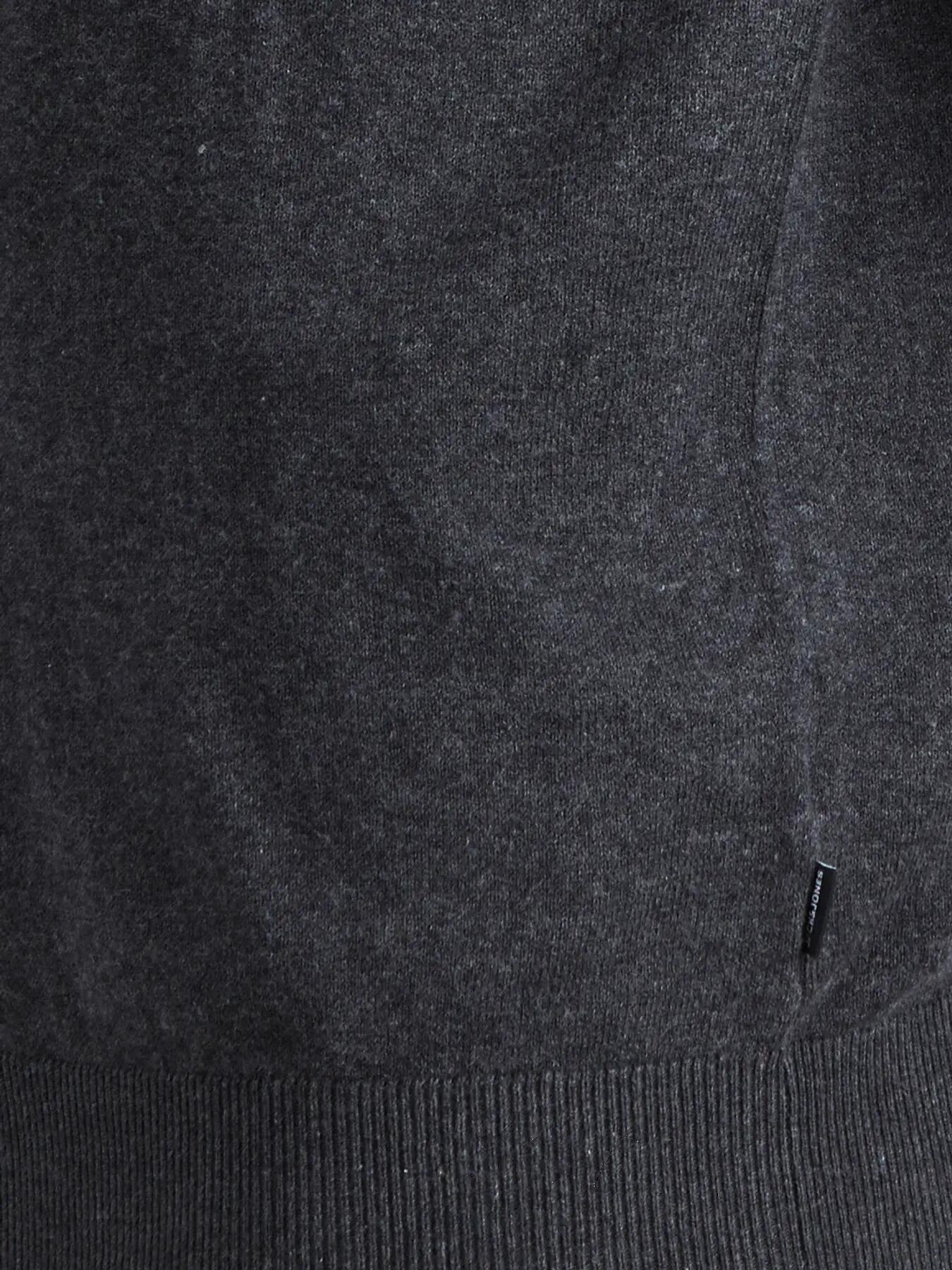 Homme Pull Knit Fit Emil Gris foncé 6/8