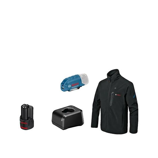 Veste chauffante Bosch GHJ 12+18V XA Noir