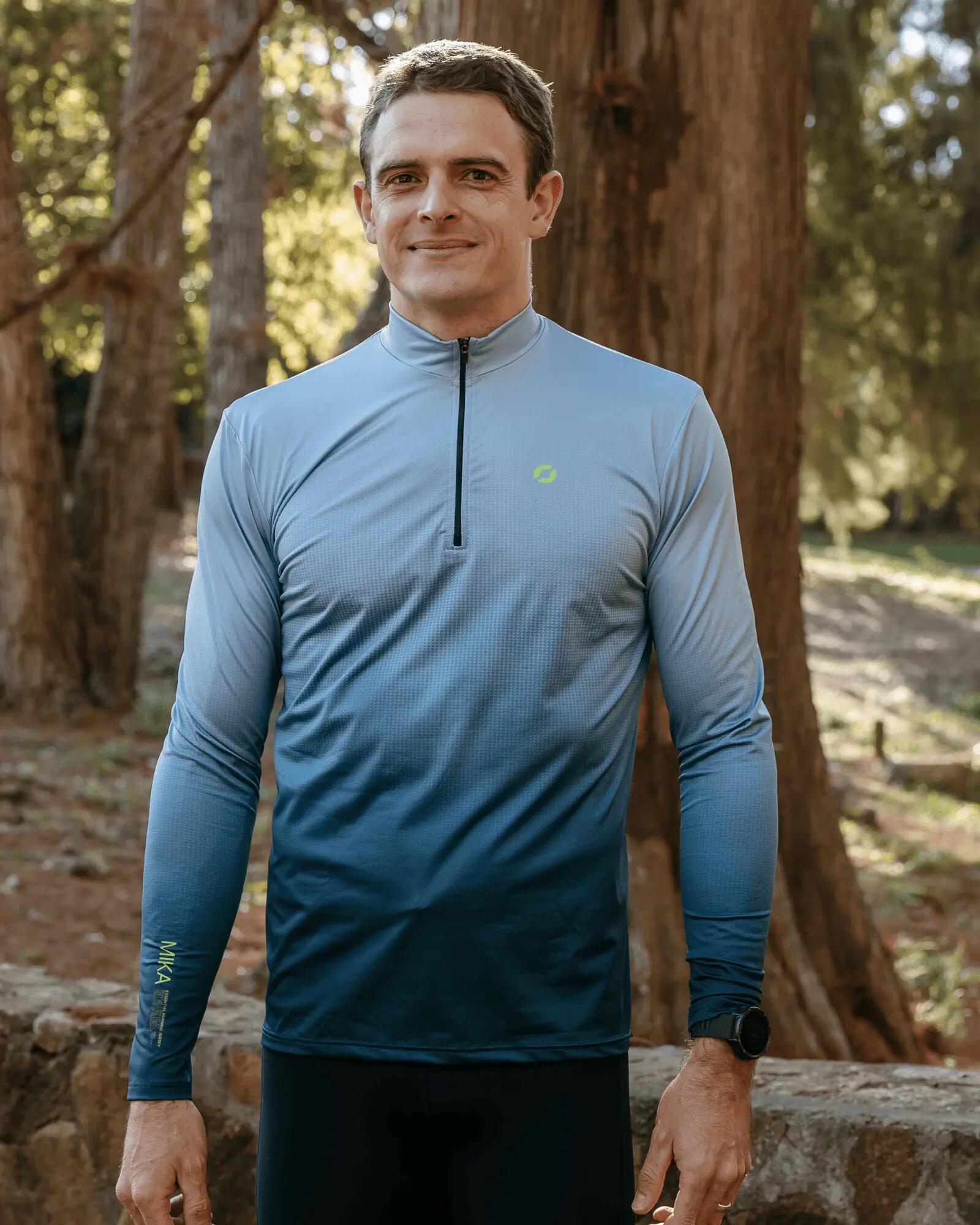 Langarm-Laufshirt für Herren - MIKA CLOUD 2/4