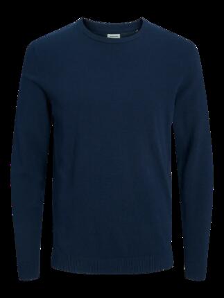 Homme Pull Regular Fit Basic Bleu marine