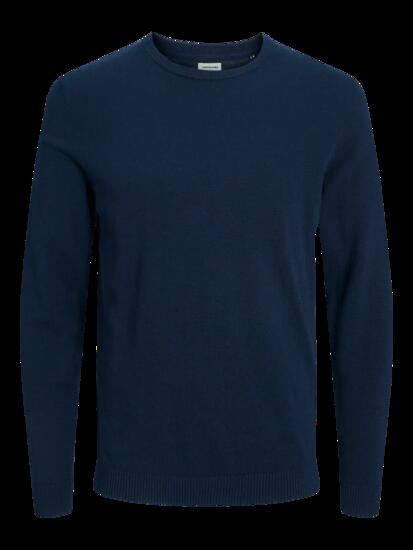 Homme Pull Regular Fit Basic Bleu marine