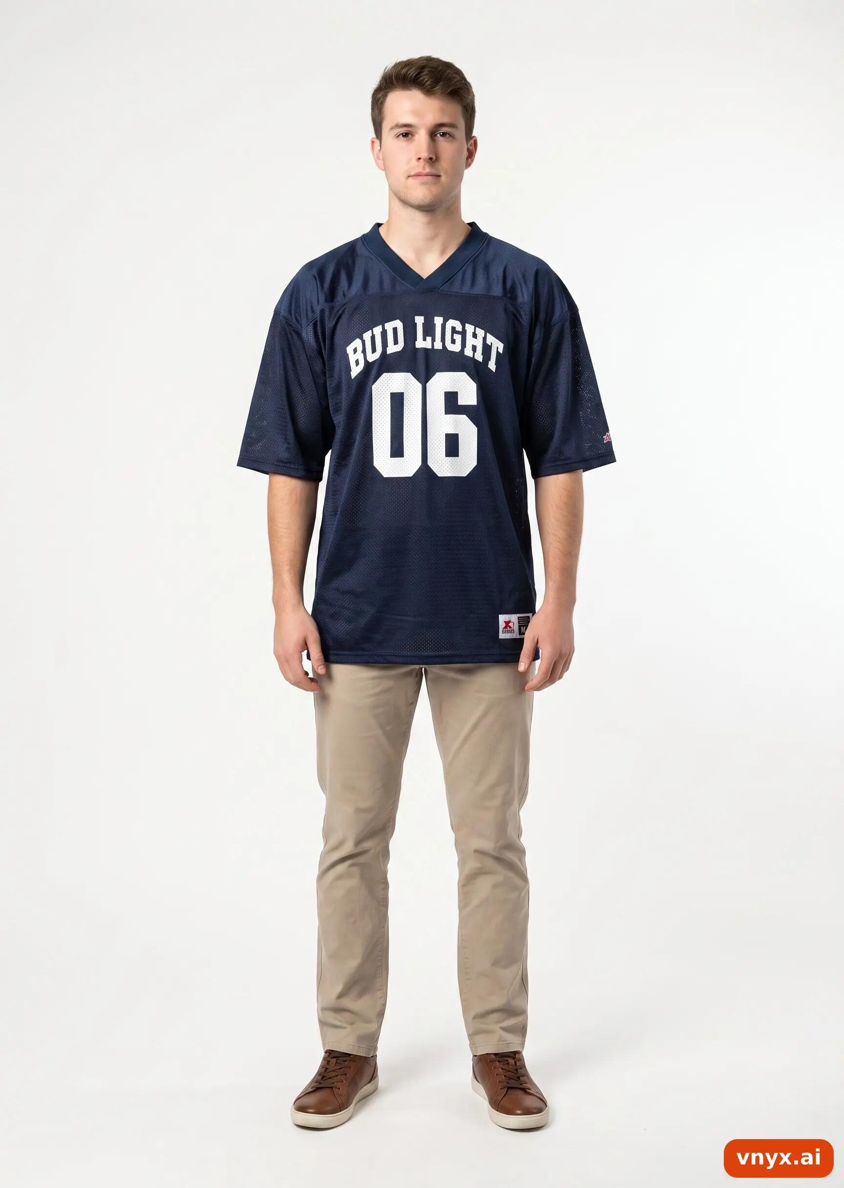 Second Life - Vintage Alleson Navy Jersey Men L 3/5