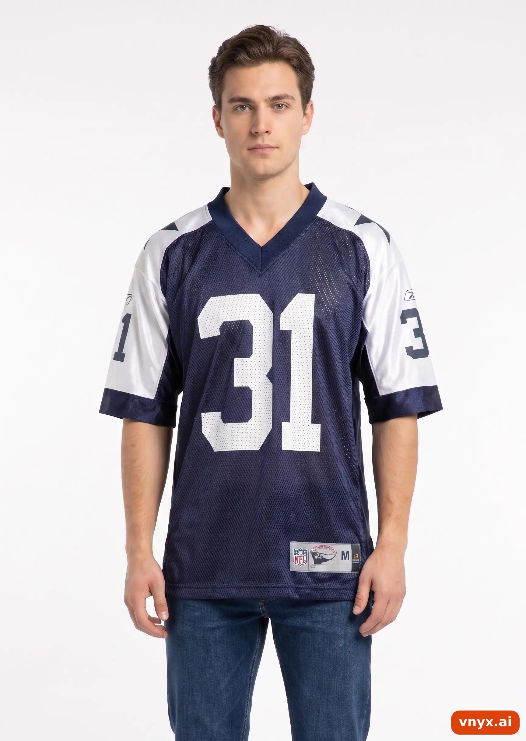 Second Life - Vintage Reebok Navy Jersey Men M 1/5