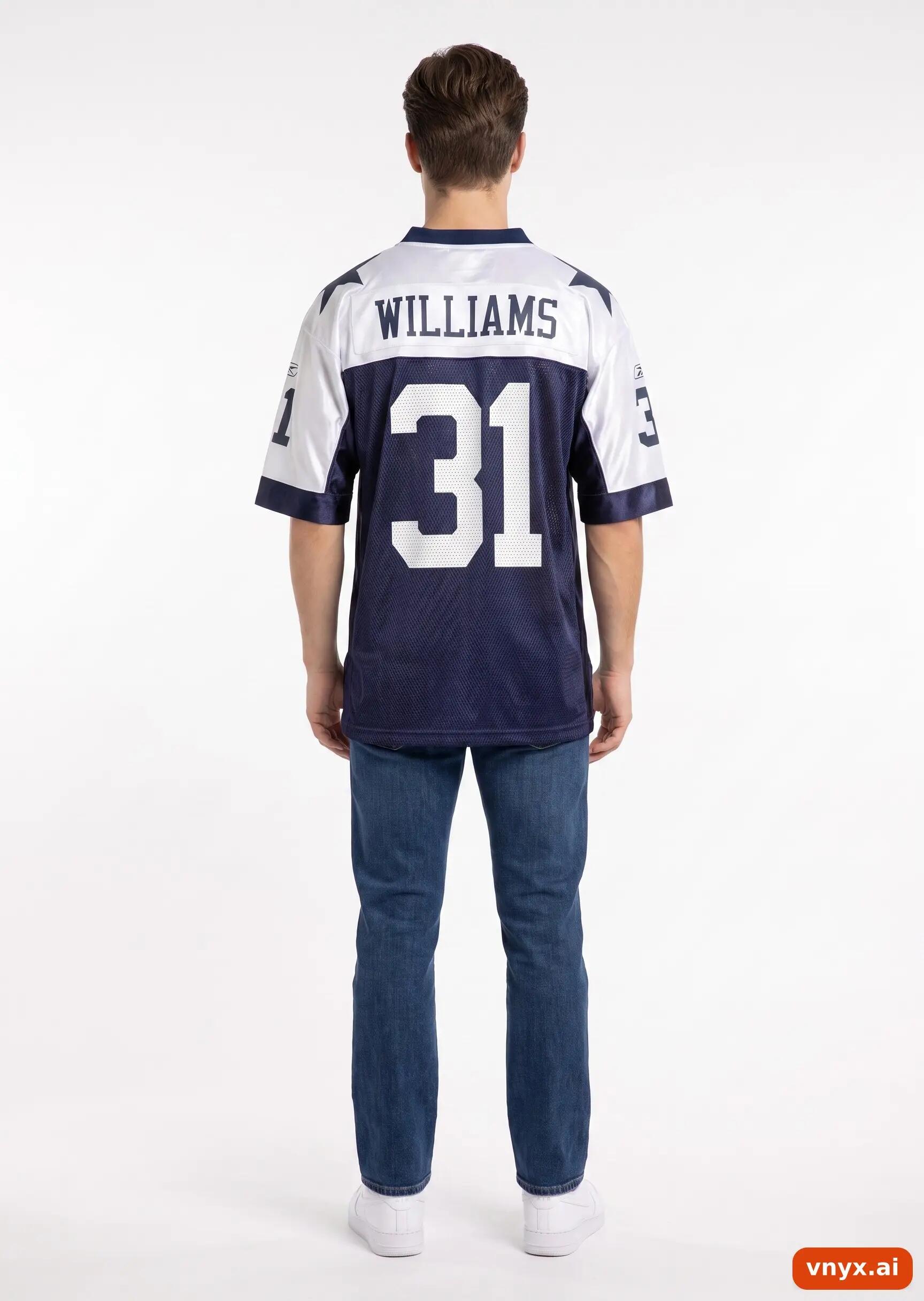 Second Life - Vintage Reebok Navy Jersey Men M 4/5