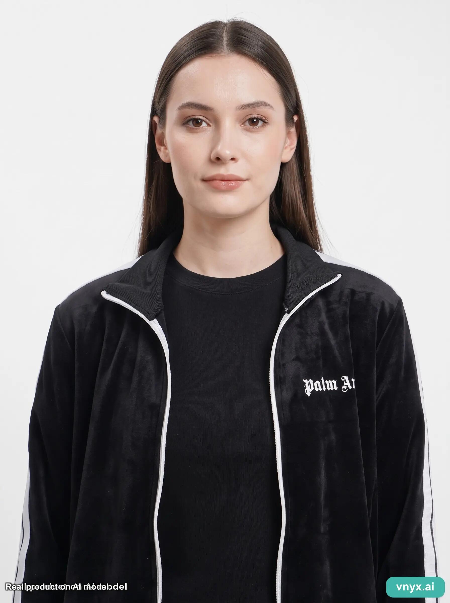 Second Life - Palm Angels Chenille Sports Jacket Black Women M 3/5