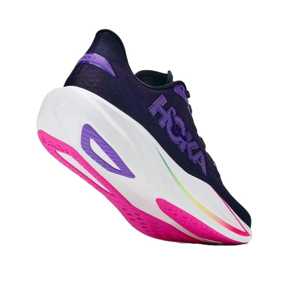 HOKA Mach 7 Dames Hardloopschoenen Zwart/Multi 3/4