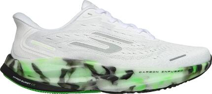 Skechers Slip-ins Aero Spark Glow in the Dark hardloopschoenen, wit/groen, dames