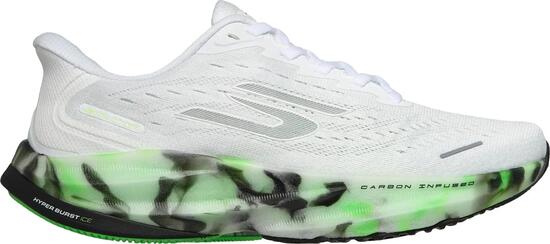 Skechers Slip-ins Aero Spark Glow in the Dark hardloopschoenen, wit/groen, dames