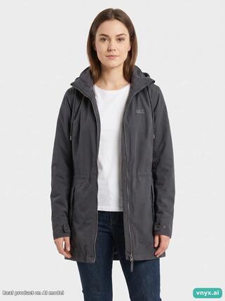 Second Life - Vintage Jack Wolfskin Charcoal Outdoor Jacket Women M