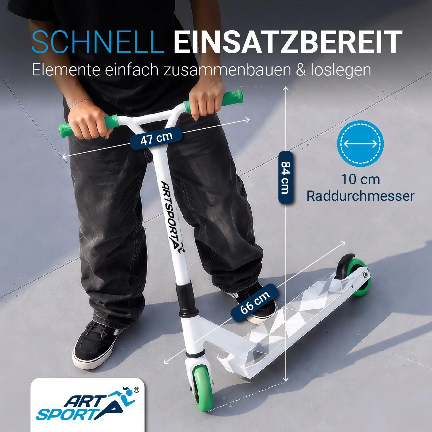 Stuntscooter Futuristic Tretroller für Kinder & Jugendliche 7/7