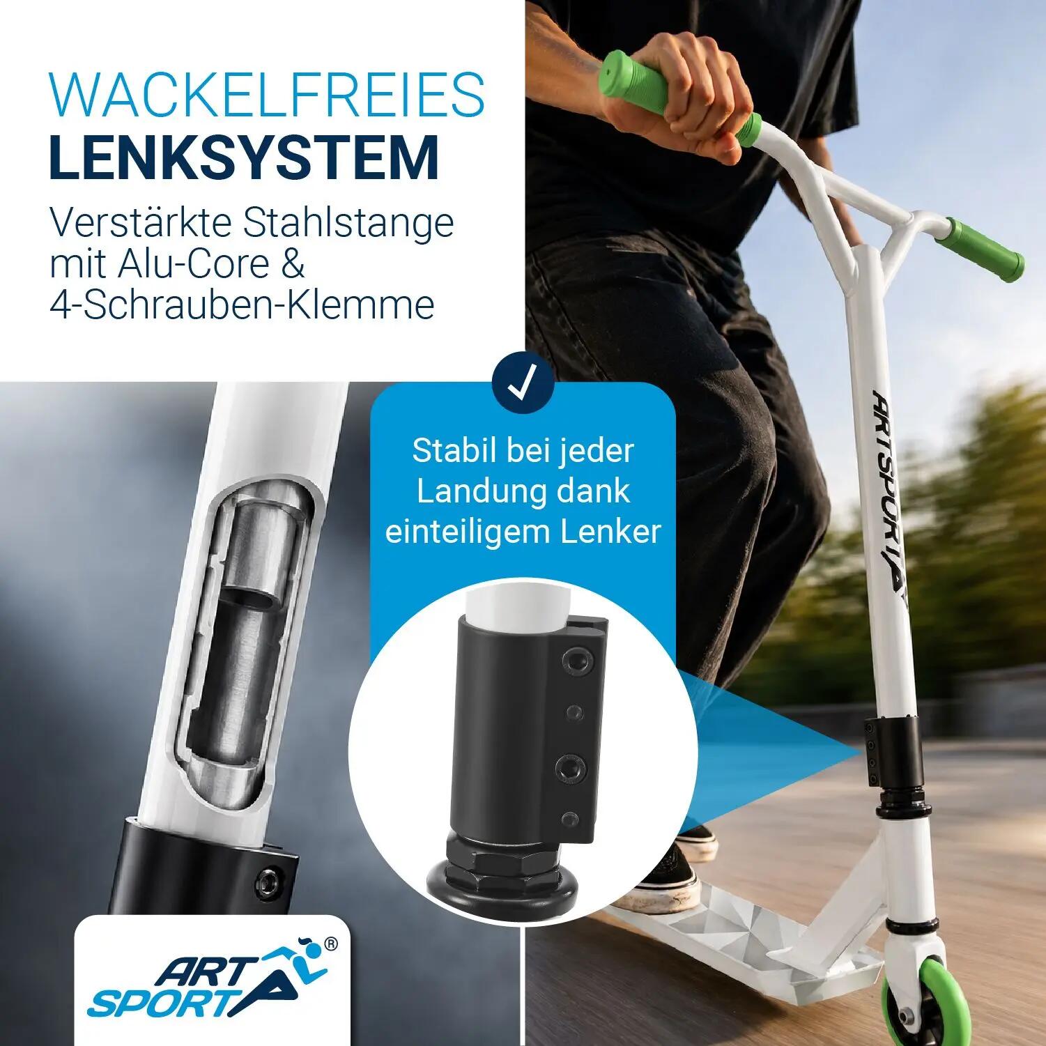 Stuntscooter Futuristic Tretroller für Kinder & Jugendliche 5/7
