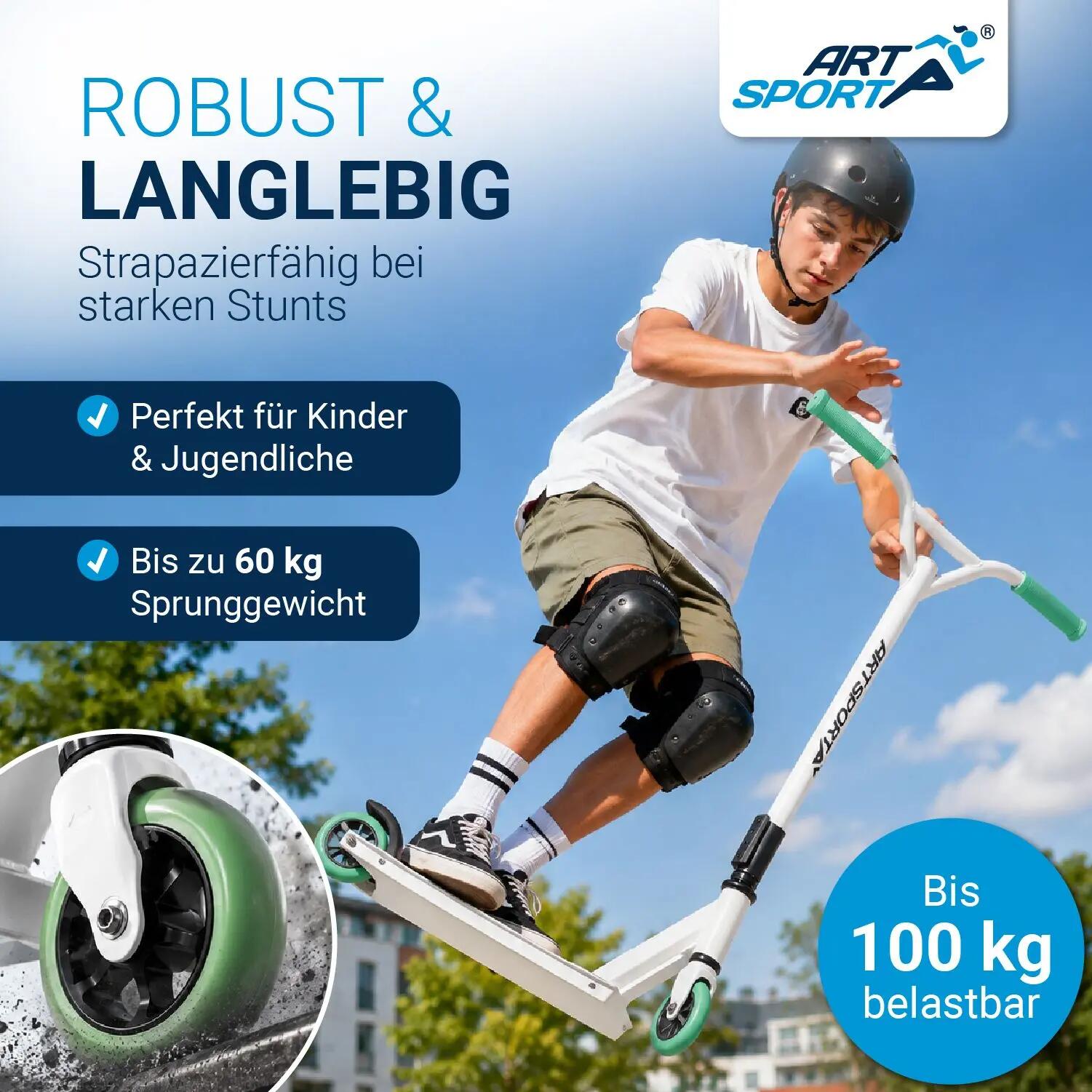 Stuntscooter Futuristic Tretroller für Kinder & Jugendliche 4/7