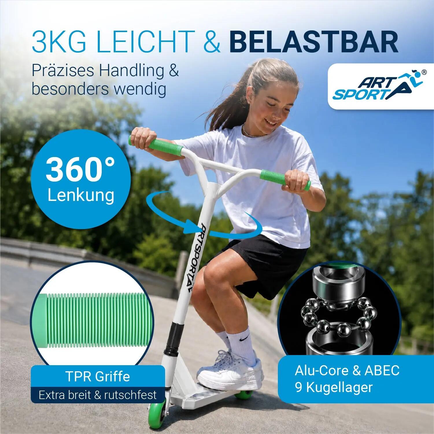 Stuntscooter Futuristic Tretroller für Kinder & Jugendliche 2/7