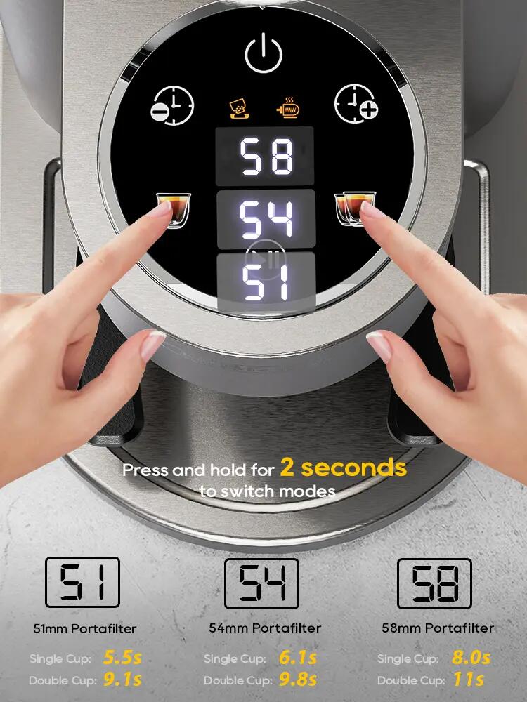 HiBREW G7 150W Mlynček na kávu s dotykovým panelom 48 nastavení pre Espresso 5/12