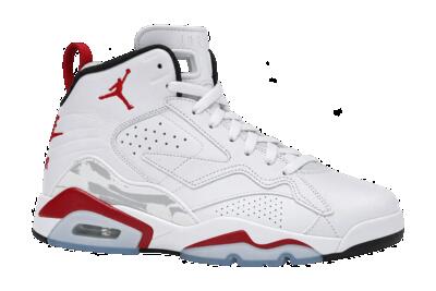 Heren - basketbalschoenen - jordan mvp - print - rood, zwart en wit